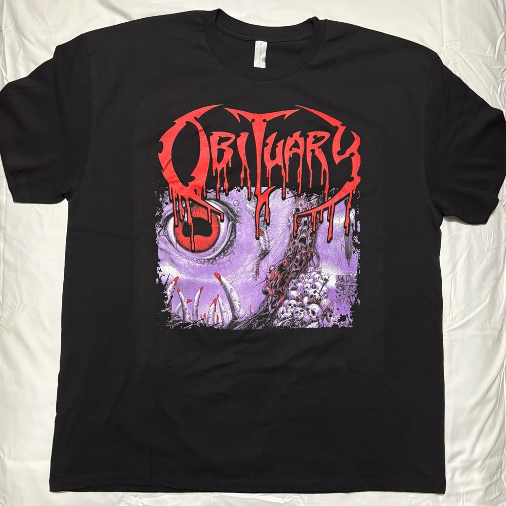 Obituary Black Graphic T-Shirt 2XL